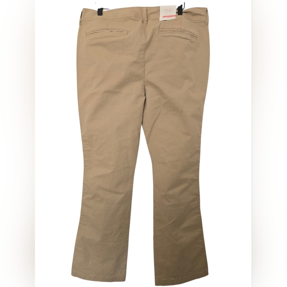 NWT Old Navy Tan Straight-Leg Pants Size 14 - Picture 5 of 6